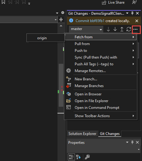 Visual Studio for GitHub Repository